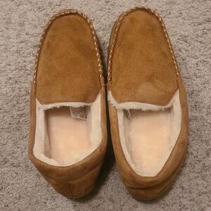 Men's Tan Suede Loafers